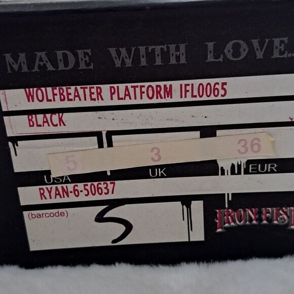 NIB Iron Fist WolfBeater Platform Heel - Picture 9 of 10